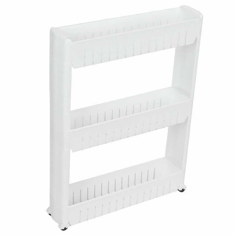 Photo 4 of HOME-X SLIM WHITE ROLLING 3 TIER BATHROOM/KITCHEN STORAGE CART (4 PER CASE)