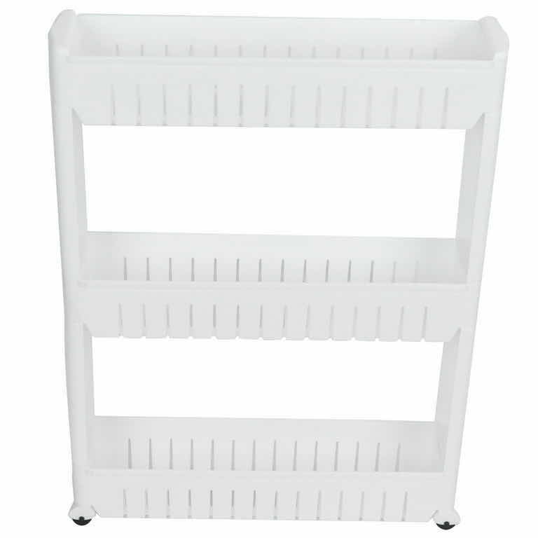 Photo 2 of HOME-X SLIM WHITE ROLLING 3 TIER BATHROOM/KITCHEN STORAGE CART