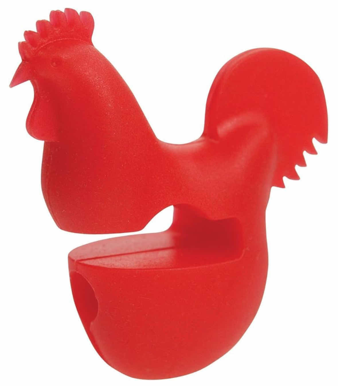 Photo 2 of NEW CASE OF HOME-X RED ROOSTER POT CLIP/SPOON HOLDER 1” X 2.75 “ H2.75” (APPROX 150 PCS)