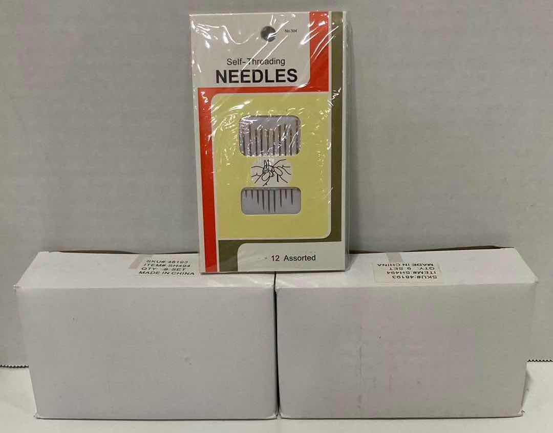 Photo 1 of NEW HOME-X 12 ASSORTED SELF-THREADING NEEDLES (18 SETS OF 4PK)