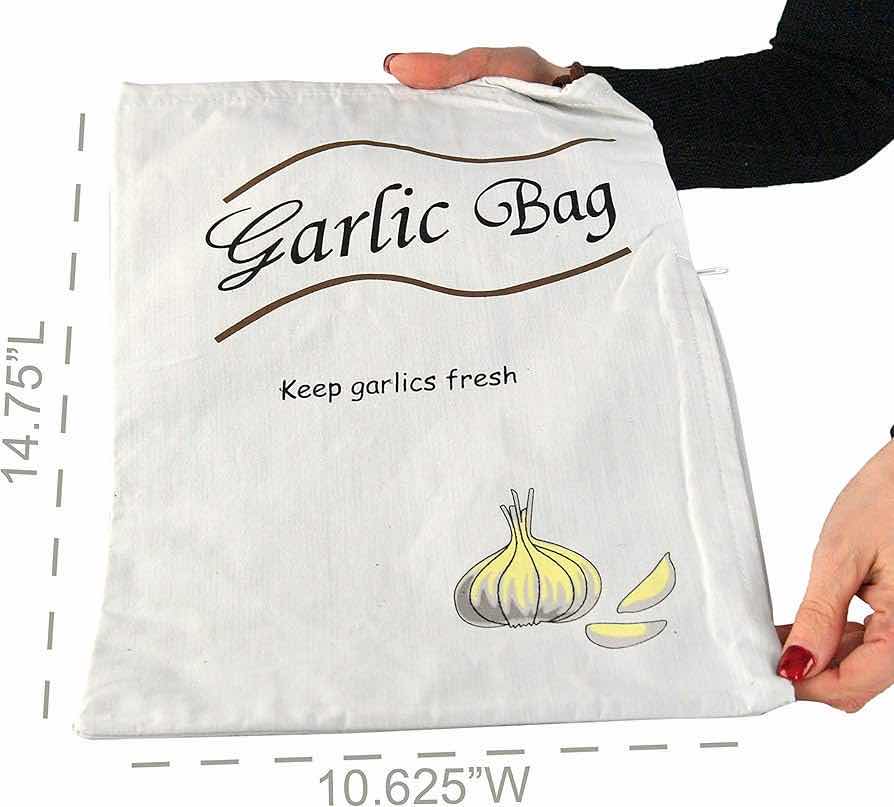 Photo 3 of NEW 2-PACK HOME-X GARLIC & ONION REUSABLE STORAGE BAGS (2-PACK OF 2PC SET)