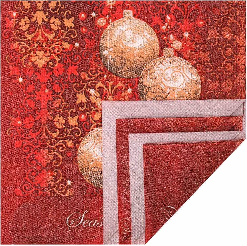 Photo 3 of NEW HOME-X DISPOSABLE SEASON’S GREETING CHRISTMAS PARTY NAPKINS 48PK (SET OF 5)