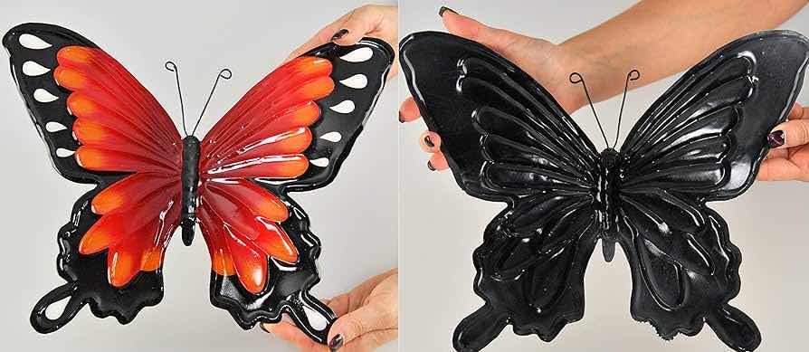 Photo 2 of NEW HOME-X INDOOR/OUTDOOR METAL BUTTERFLY WALL ART (2 SETS OF 3)