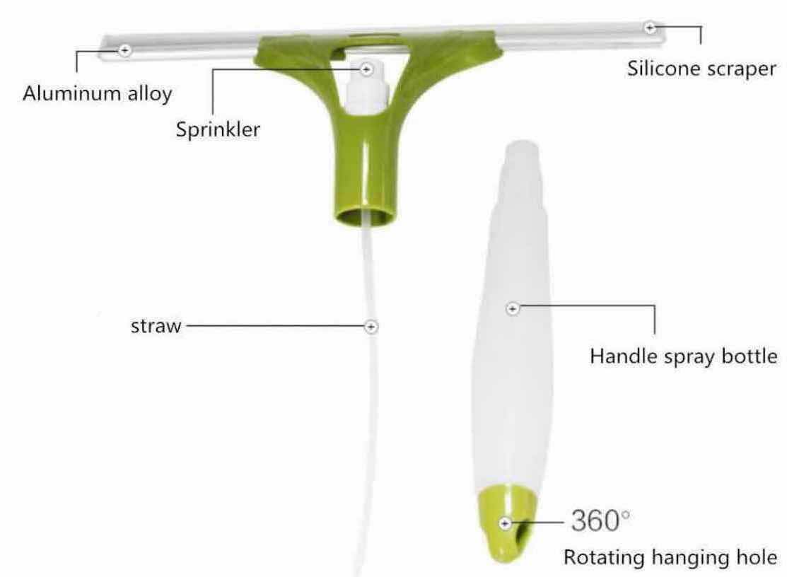 Photo 4 of NEW CASE HOME-X 3-IN-1 WINDOW CLEANING TOOL/SQUEEGEE W/SPRAY BOTTLE (APPROX 96 PCS PER CASE)