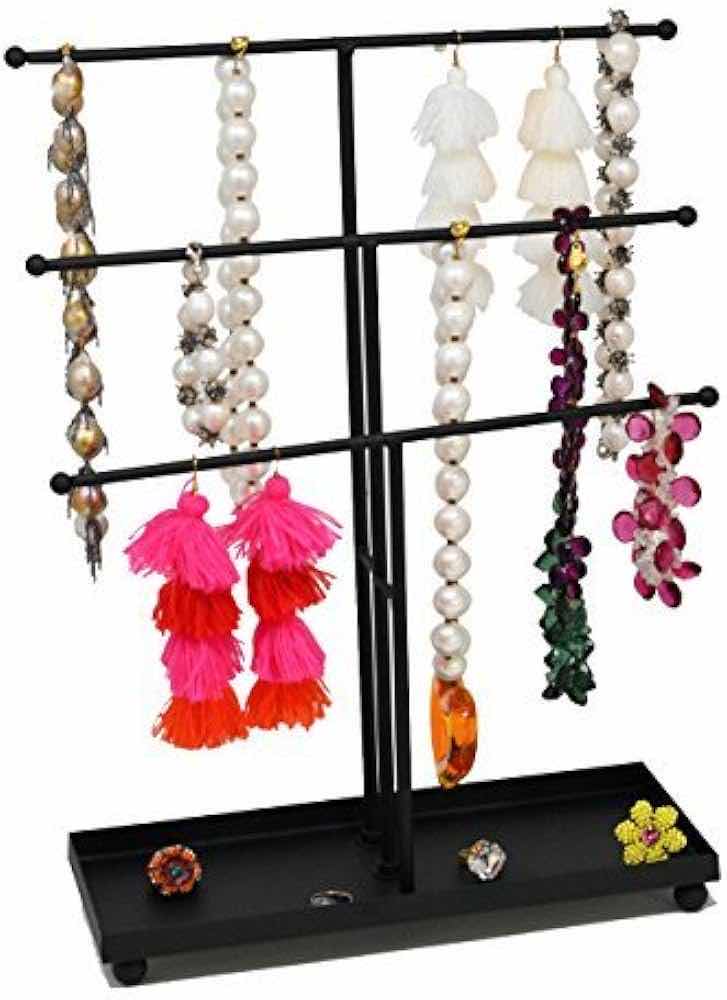 Photo 2 of $150.    NEW CASE ARAD MODERN BLACK METAL 3 TIER JEWELRY ORGANIZER (BOX OF 5)