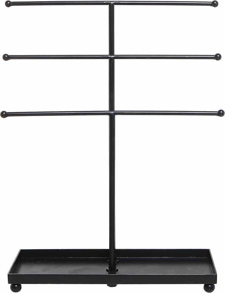 Photo 1 of $150.    NEW CASE ARAD MODERN BLACK METAL 3 TIER JEWELRY ORGANIZER (BOX OF 5)