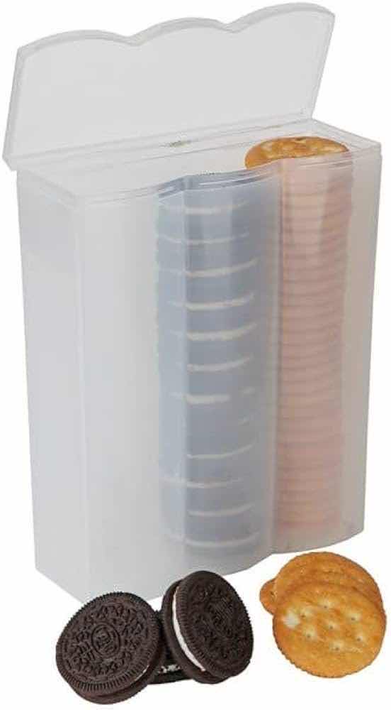 Photo 2 of NEW CASE HOME-X AIRTIGHT COOKIE/CRACKER STORAGE CONTAINER 6” X 2.25” H7.75” (BOX OF 24)