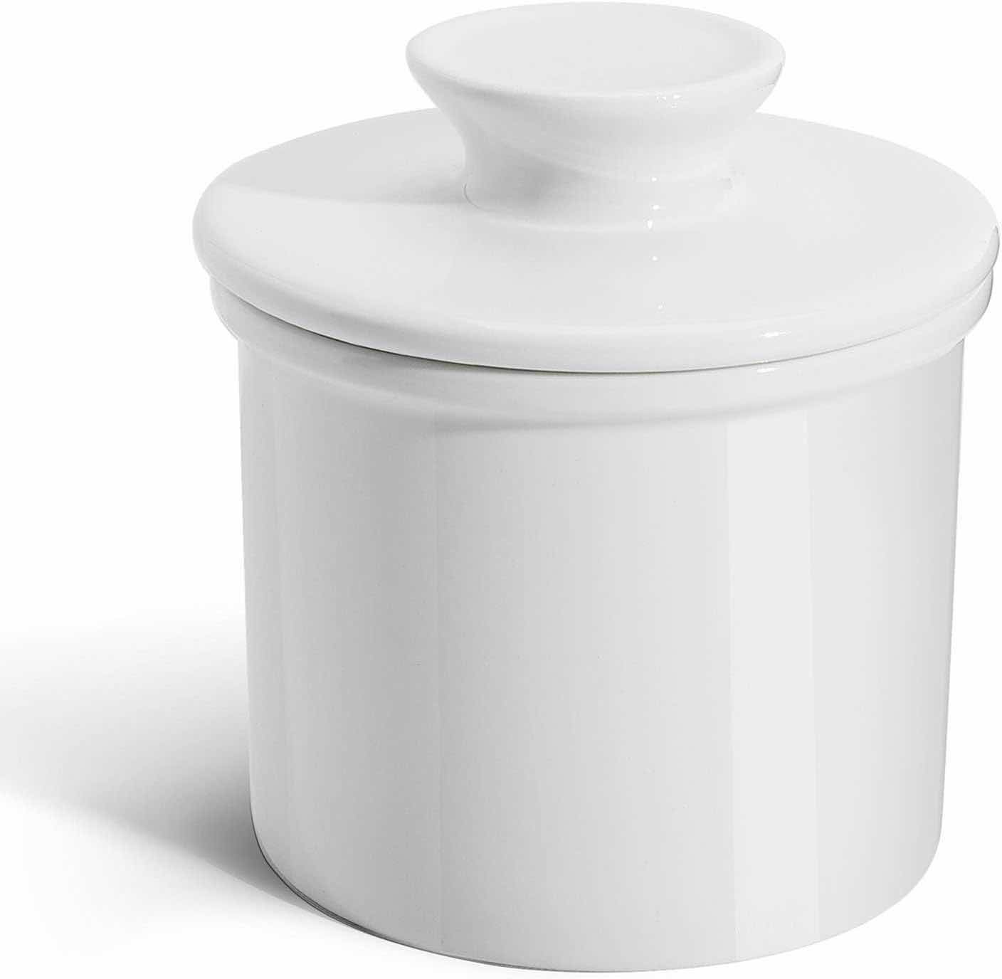 Photo 1 of HOME X WHITE CERAMIC CROCK BUTTER DISH 1 CASE / 24PCS