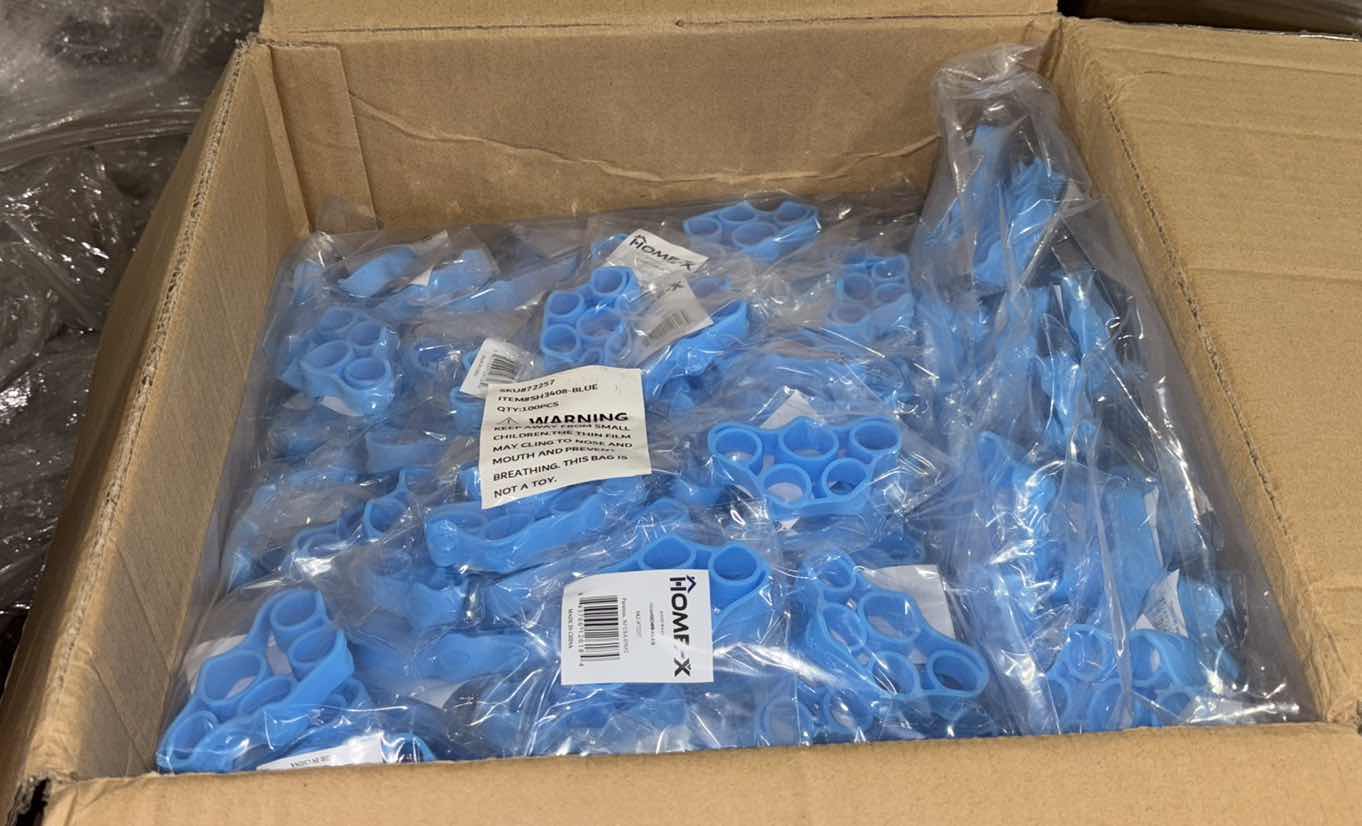 Photo 3 of NEW CASE OF HOME-X FINGER STRENGTH EXERCISE BAND/TOOL, BLUE (500 PER CASE)