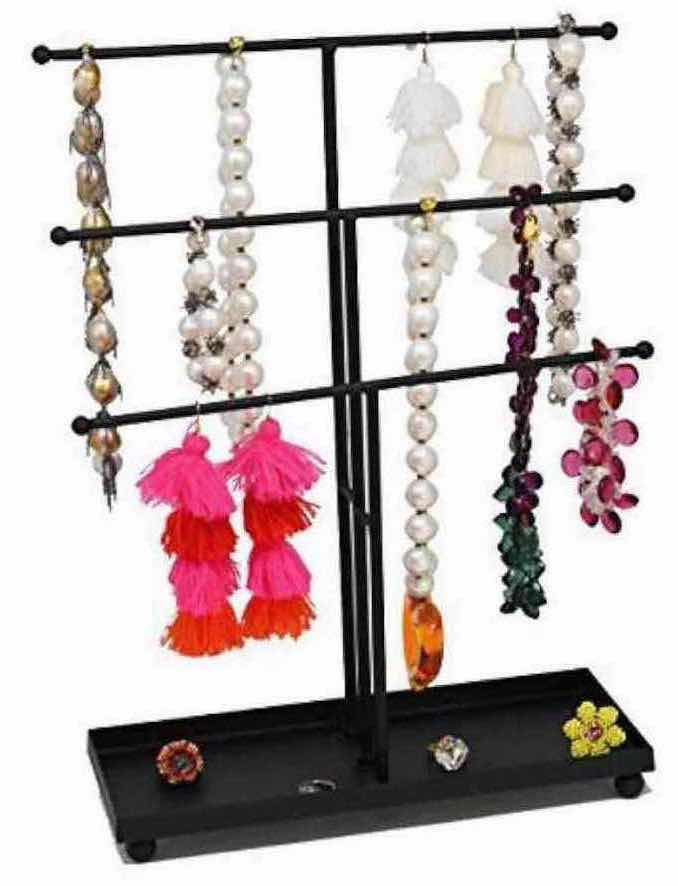 Photo 1 of NEW CASE ARAD MODERN BLACK METAL 3 TIER JEWELRY ORGANIZER (BOX OF 5)