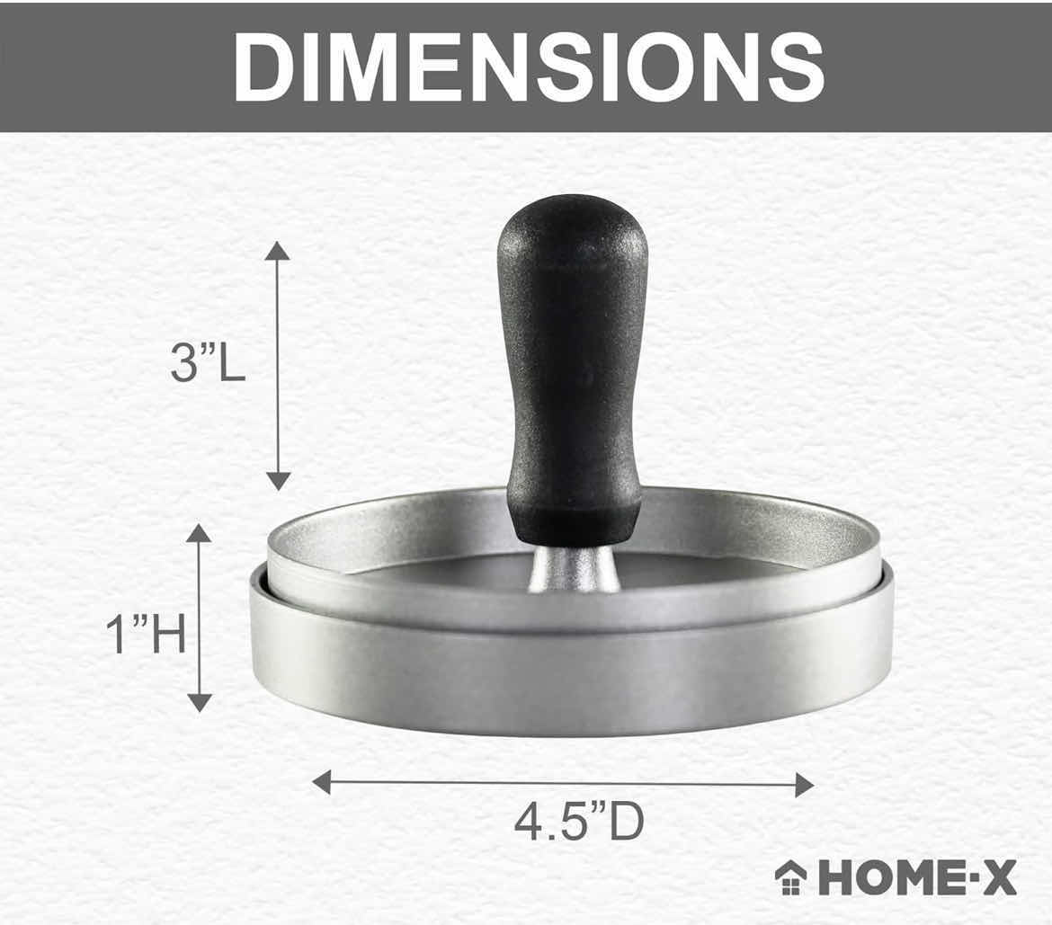 Photo 2 of HOME X ALUMINUM HAMBURGER PRESS (1CASE/40PCS)