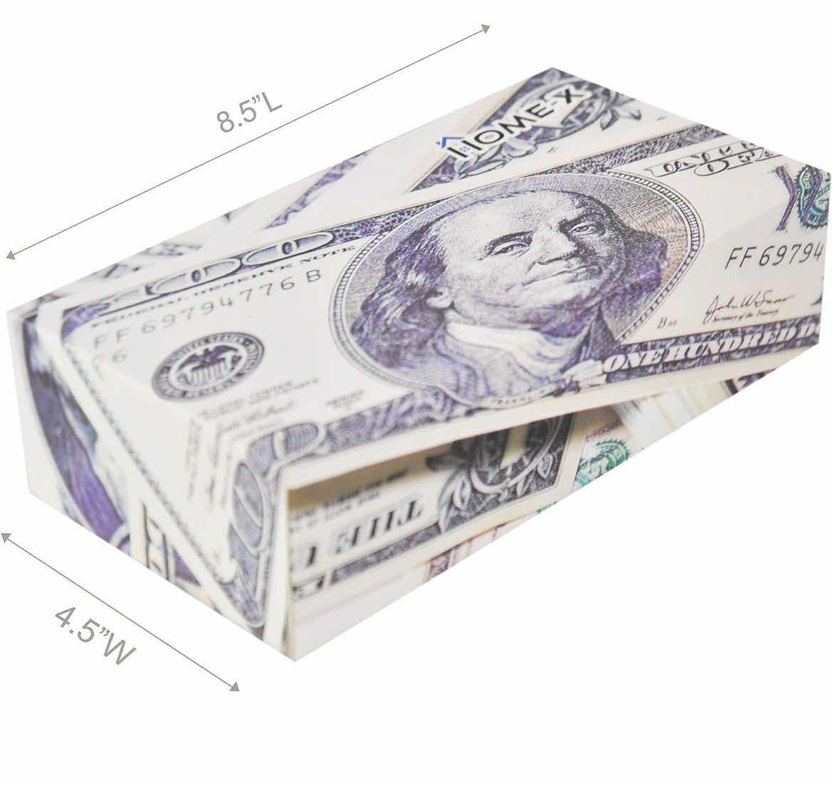 Photo 3 of HOME X $100 DOLLAR BILL BOX OF 3PLY TISSUES (1CASE/24PCS)