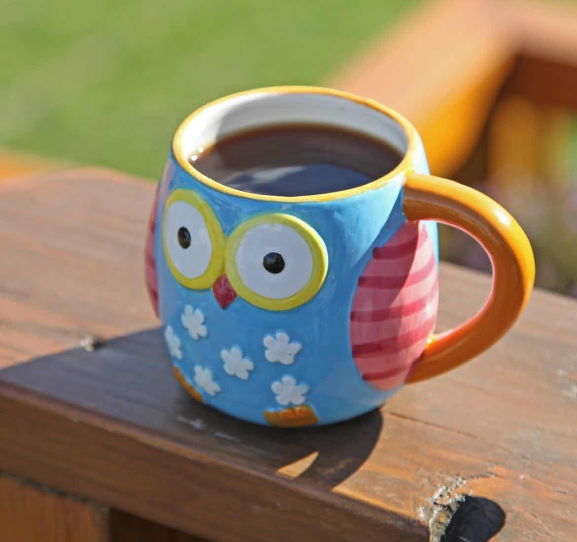 Photo 3 of NEW CASE HOME-X COLORFUL CERAMIC OWL MUGS 12oz. (1 CASE/24PCS)