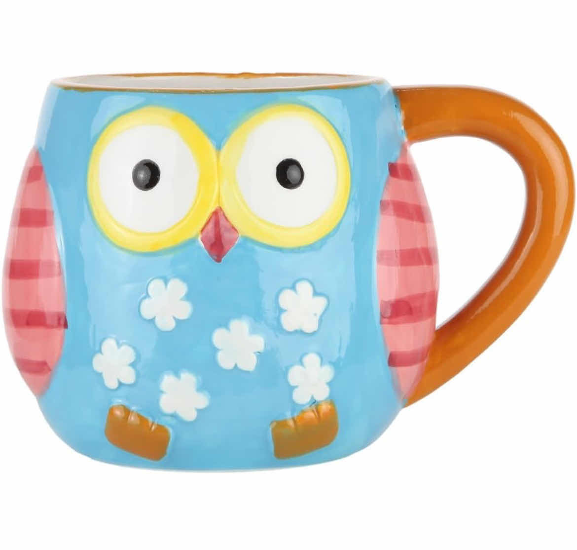 Photo 1 of NEW CASE HOME-X COLORFUL CERAMIC OWL MUGS 12oz. (1 CASE/24PCS)