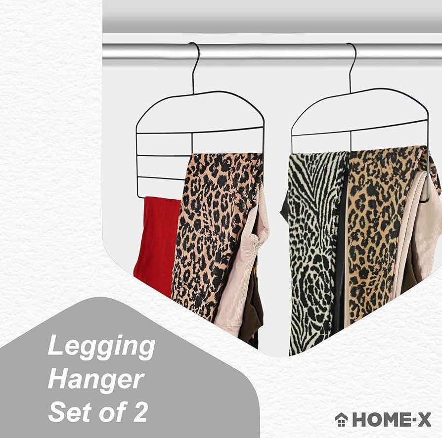 Photo 2 of NEW CASE HOME-X 2PK SPACE SAVING CLOSET LEGGING HANGERS (BOX OF 25 SETS)