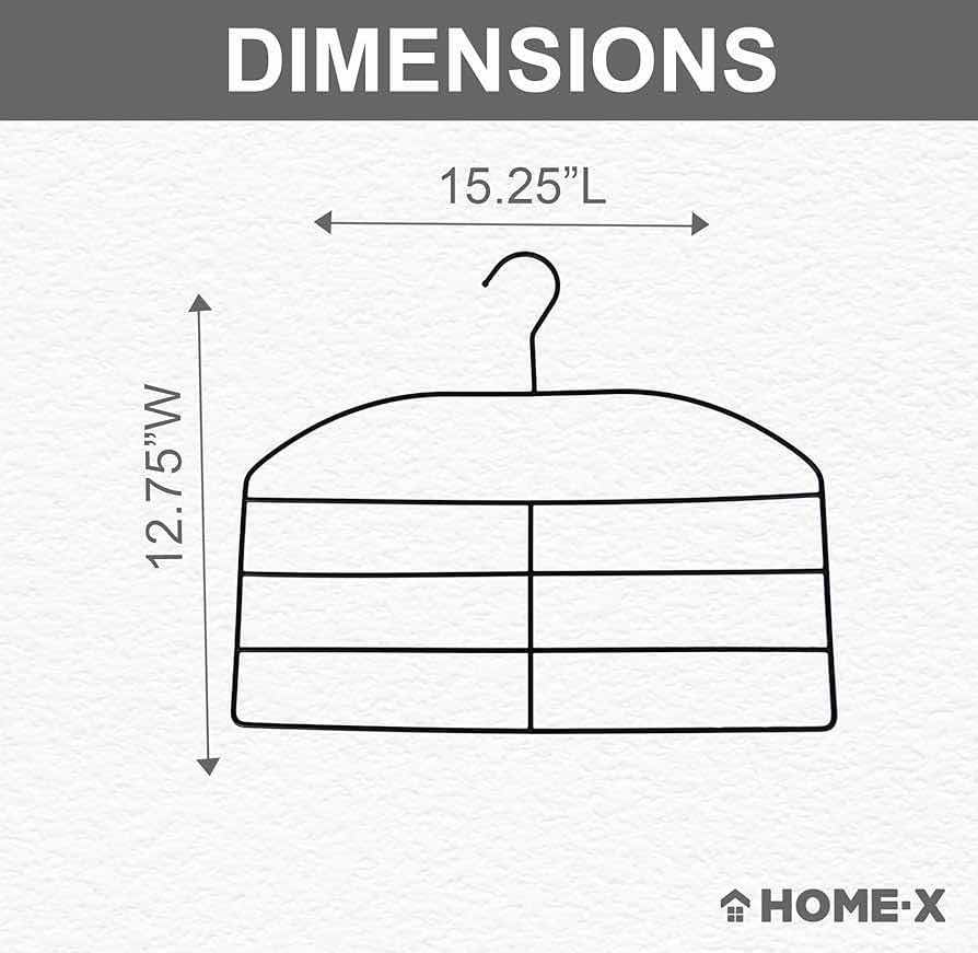 Photo 3 of NEW CASE HOME-X 2PK SPACE SAVING CLOSET LEGGING HANGERS (BOX OF 25 SETS)