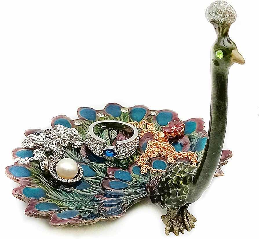 Photo 2 of NEW CASE HOME-X PEACOCK JEWELRY HOLDER (PARTIAL BOX OF 33)