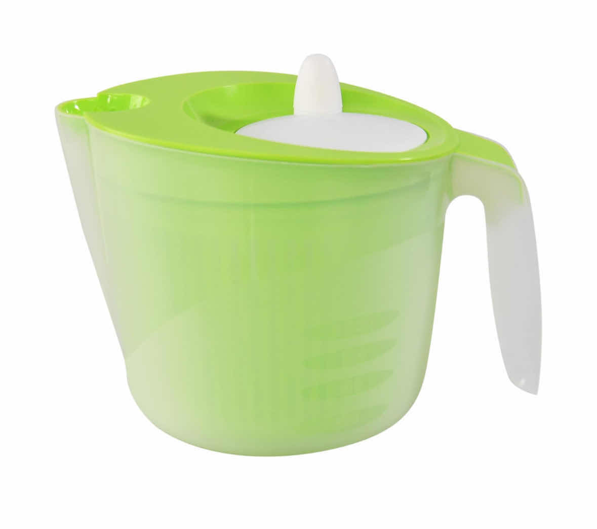 Photo 1 of NEW CASE OF HOME-X SALAD SPINNERS W POURING SPOUT & REMOVABLE SPINNING BASKET (CASE OF 9 PCS)