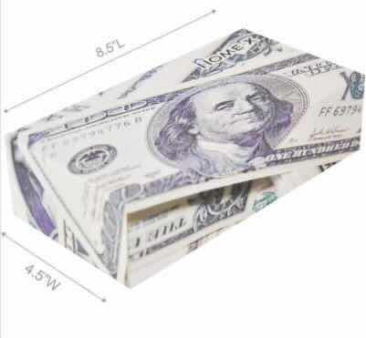 Photo 3 of NEW CASE OF HOME-X $100 DOLLAR BILL BOX OF 3PLY TISSUES (24PCS/CASE)