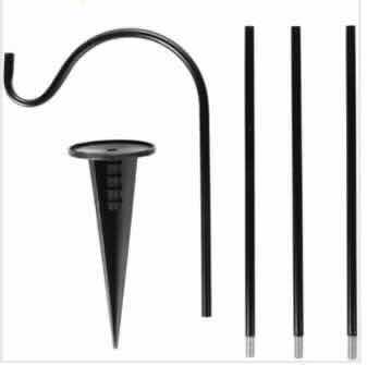 Photo 2 of NEW CASE HOME-X ADJUSTABLE IN-GROUND SHEPHERDS HOOKS 4PK (BOX OF 8 SETS) H27”-42”