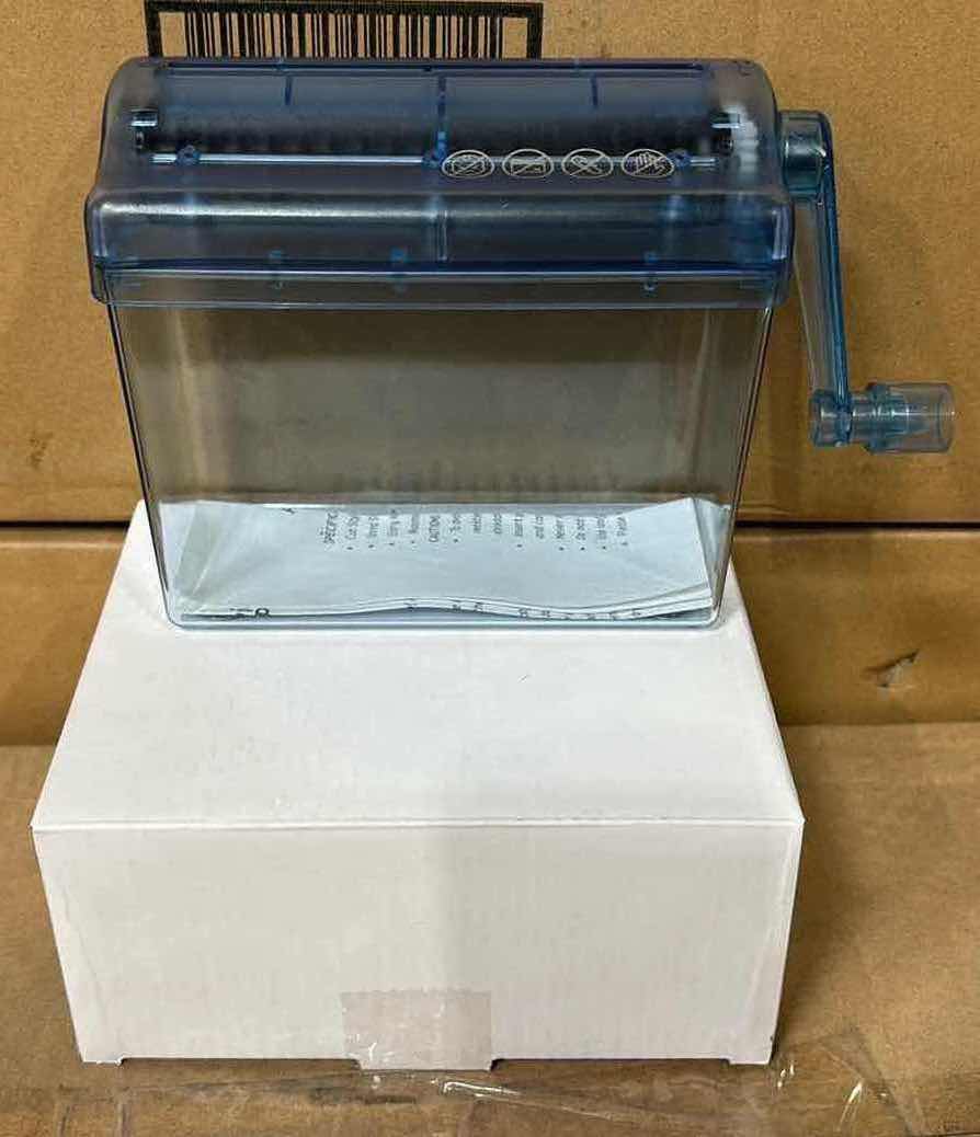 Photo 2 of NEW CASE OF HOME-X MINI HAND CRANK PAPER DOCUMENT SHREDDER (36 PC/CASE)