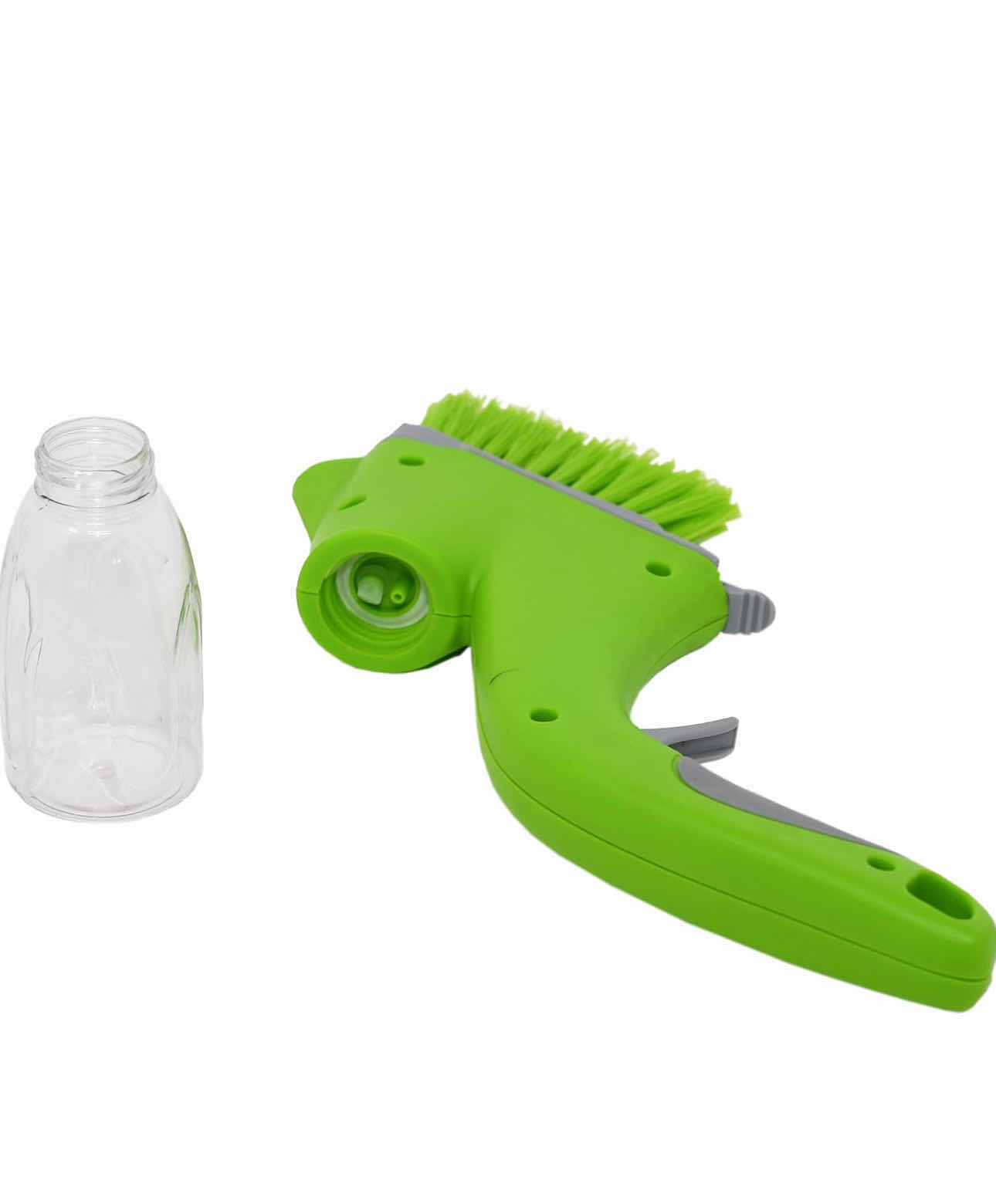 Photo 2 of 2-HOME-X -  CLEANING BRUSH WITH BUILT-IN BOTTLE SPRAYER, EASY-TO USE MULTIPURPOSE BRUSH REMOVES DIRT, DUST AND GRIME FROM DOOR AND WINDOW TRACKS