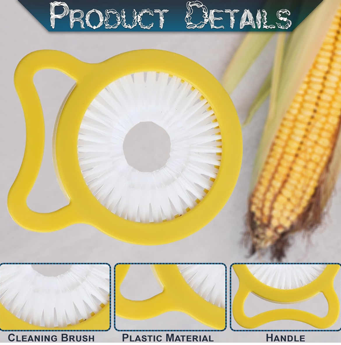 Photo 4 of 10-BRAND NEW-HOME-X CORN AND VEGETABLE BRUSH TO REMOVE SILK AND DEBRIS, (10CT).