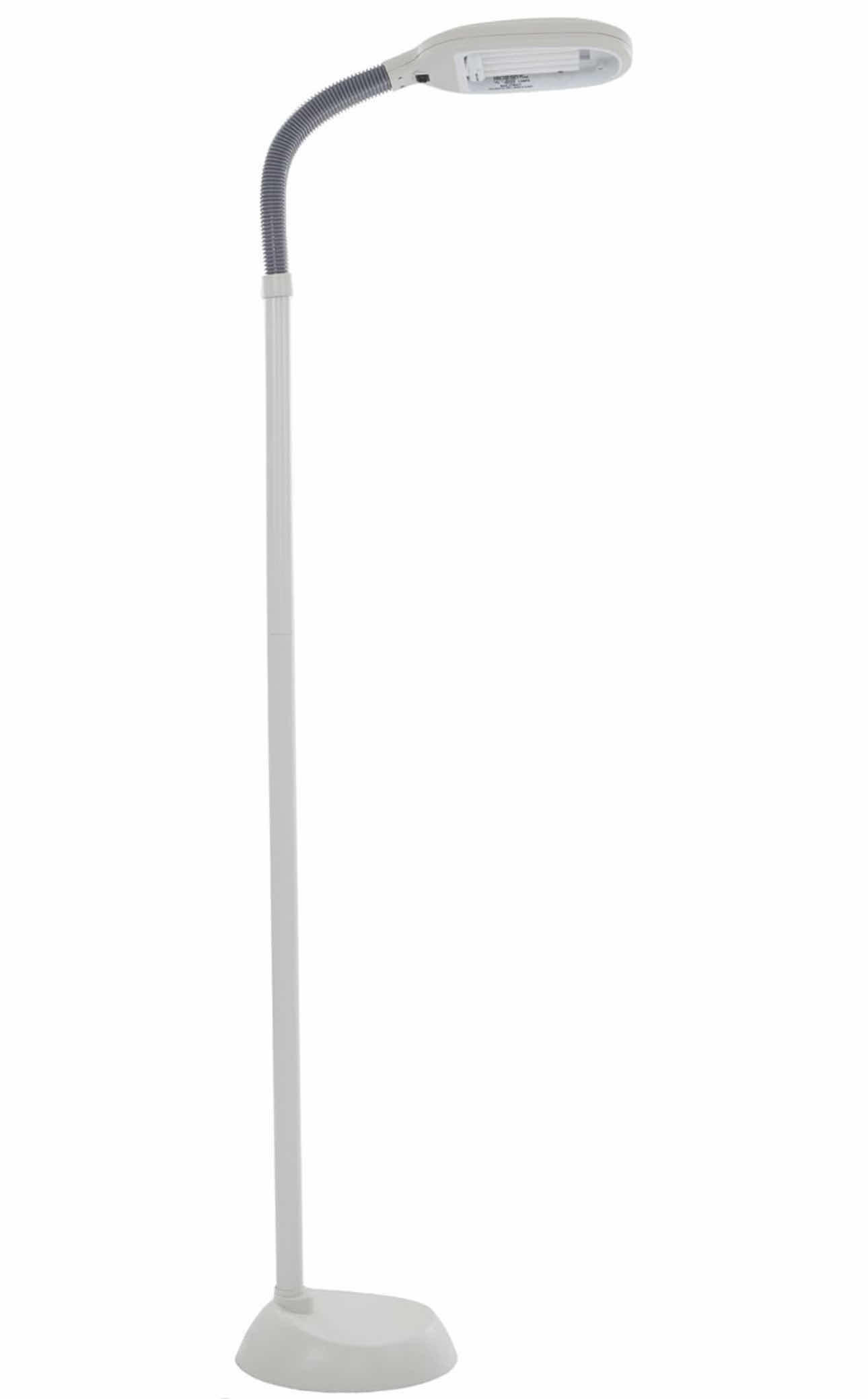 Photo 1 of BRAND NEW-LAVISH HOME-FLOOR FULL SPECTRUM NATURAL SUN LAMP. BENDABLE NECK, AND ADJUSTABLE HEIGHT FOR READING, CRAFTING, STUDYING, AND ESTHETICIAN LIGHT. MODEL #72-0820 (WHITE) 62.5"H