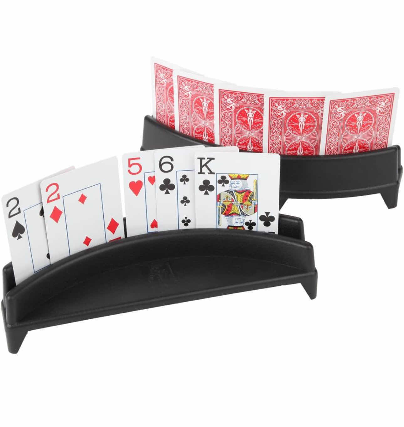 Photo 1 of 10-BRAND NEW-HOME-X PLAYING CARD HOLDERS. POKER, CARD GAMES GAMBLING ACCESSORIES (CARDS NOT INCLUDED). (10CT)