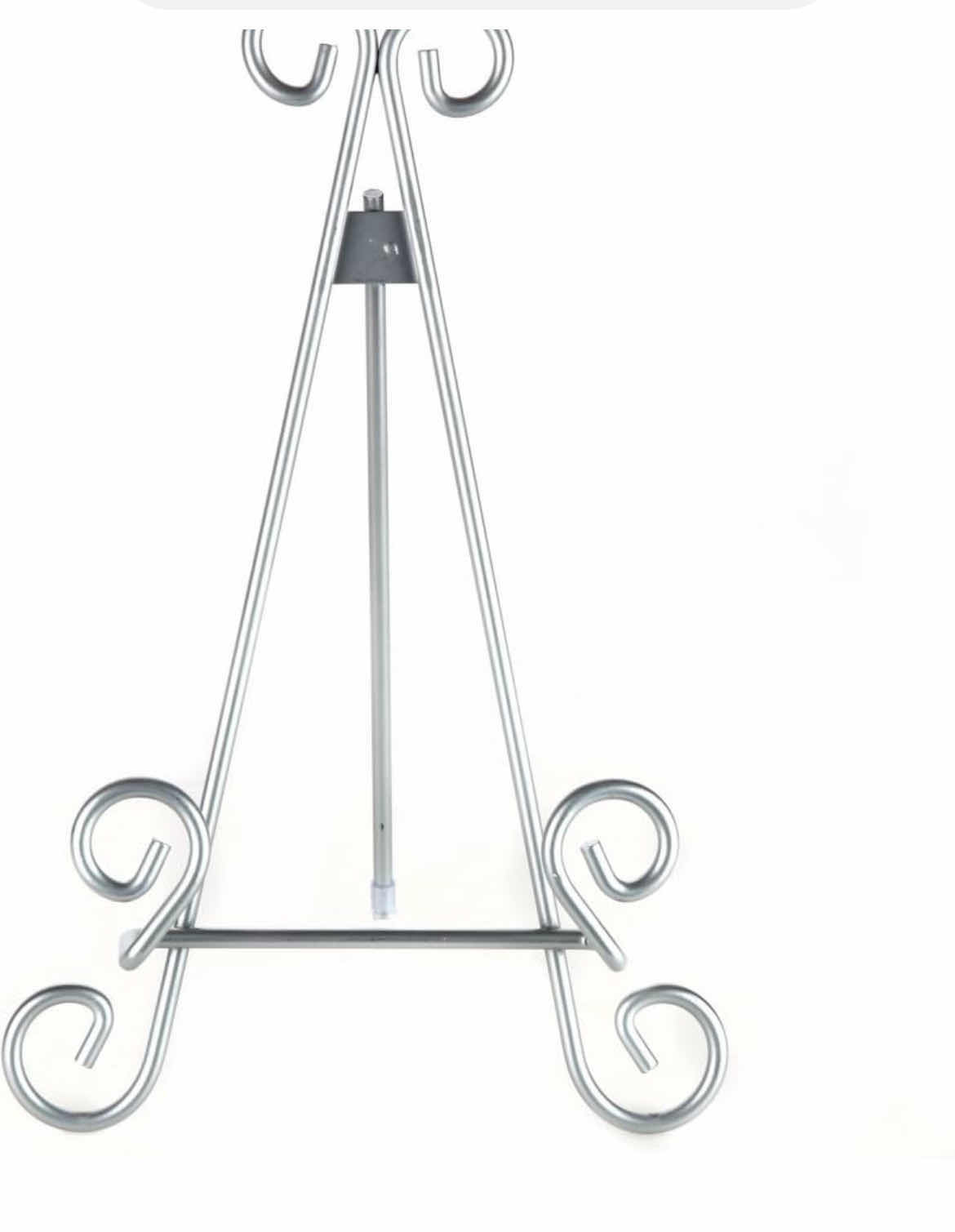 Photo 1 of BBRAND NEW CASE OF 10- HOME X-SILVER FINISHED METAL EASEL PHOTO AND PLATE DISPLAY. FRAME HOLDERS STAND. 13"H.