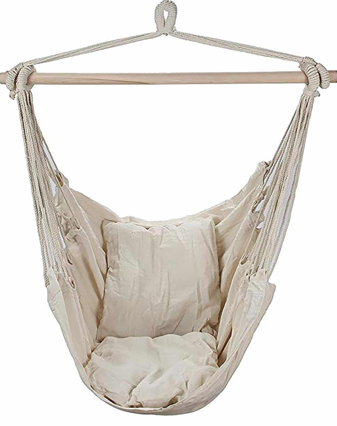 Photo 1 of BRAND NEW CASE OF 4-ARAD HAMMOCK PATIO CHAIR, HANGING PORCH SWING WITH CUSHIONS, INDOOR OR OUTDOOR SEAT