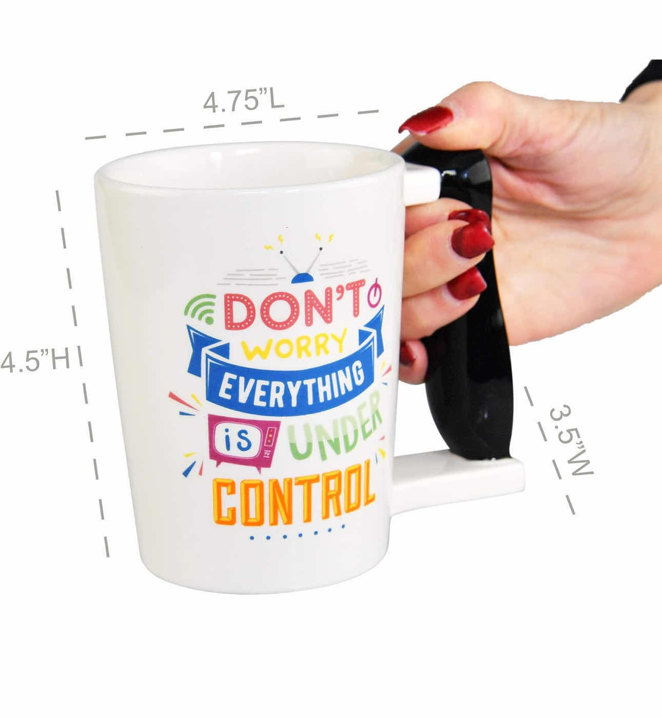 Photo 3 of BRAND NEW CASE OF HOME-X FUNNY COFFEE MUG, DON’T WORRY EVERYTHING IS UNDER CONTROL 10oz