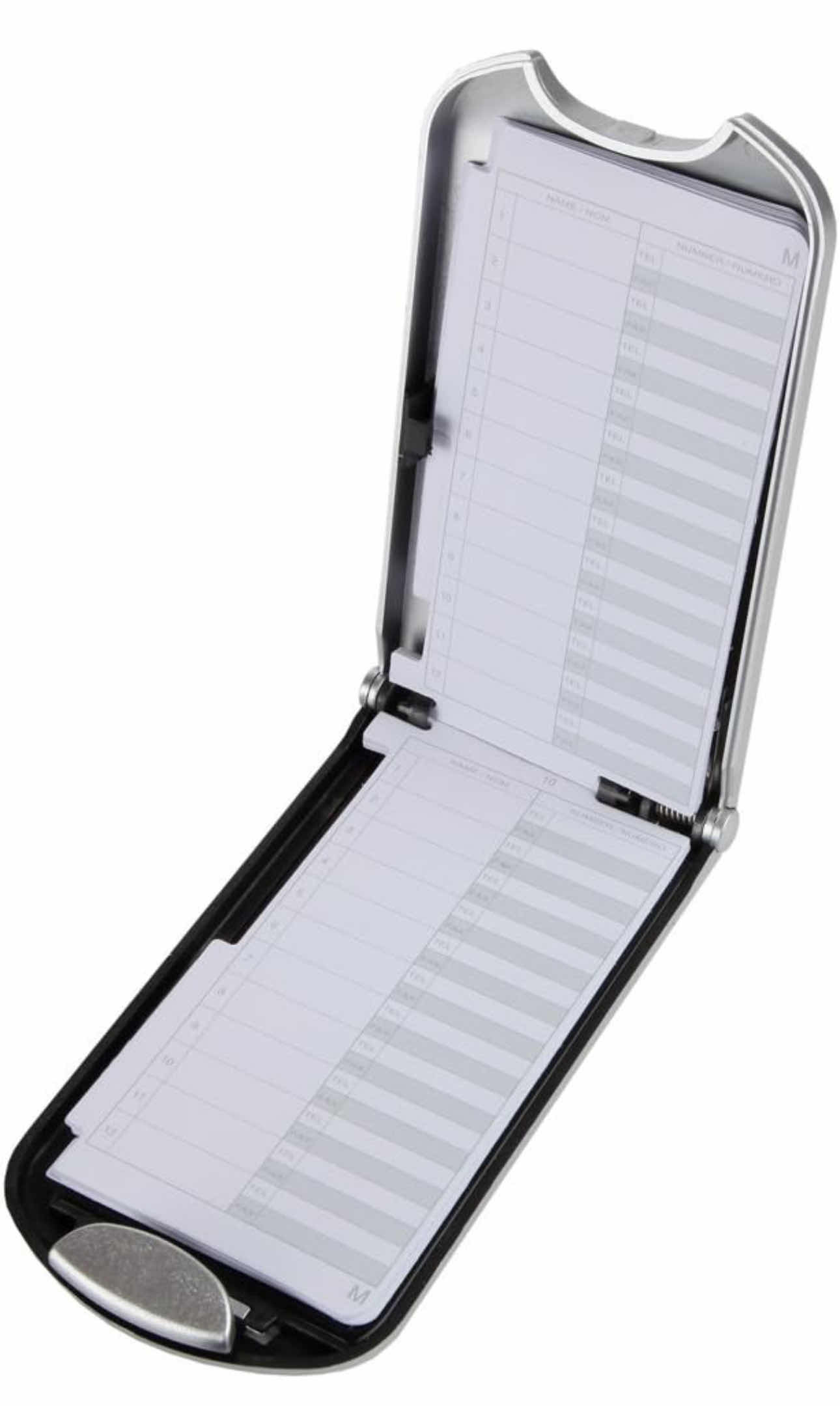 Photo 3 of BRAND NEW CASE OF HOME-X RETRO STYLE FLIP OPEN A-Z ADDRESS BOOK. BLACK & SILVER  FINISH