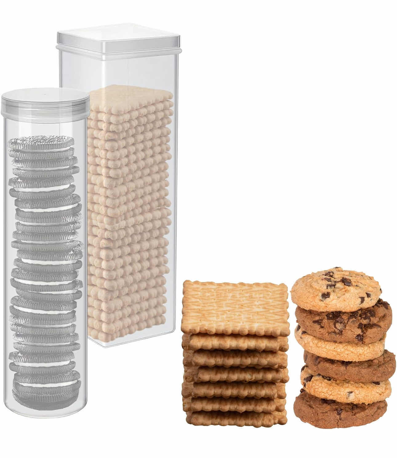 Photo 1 of BRAND NEW CASE OF HOME-X CRACKER & COOKIE STORAGE CONTAINERS