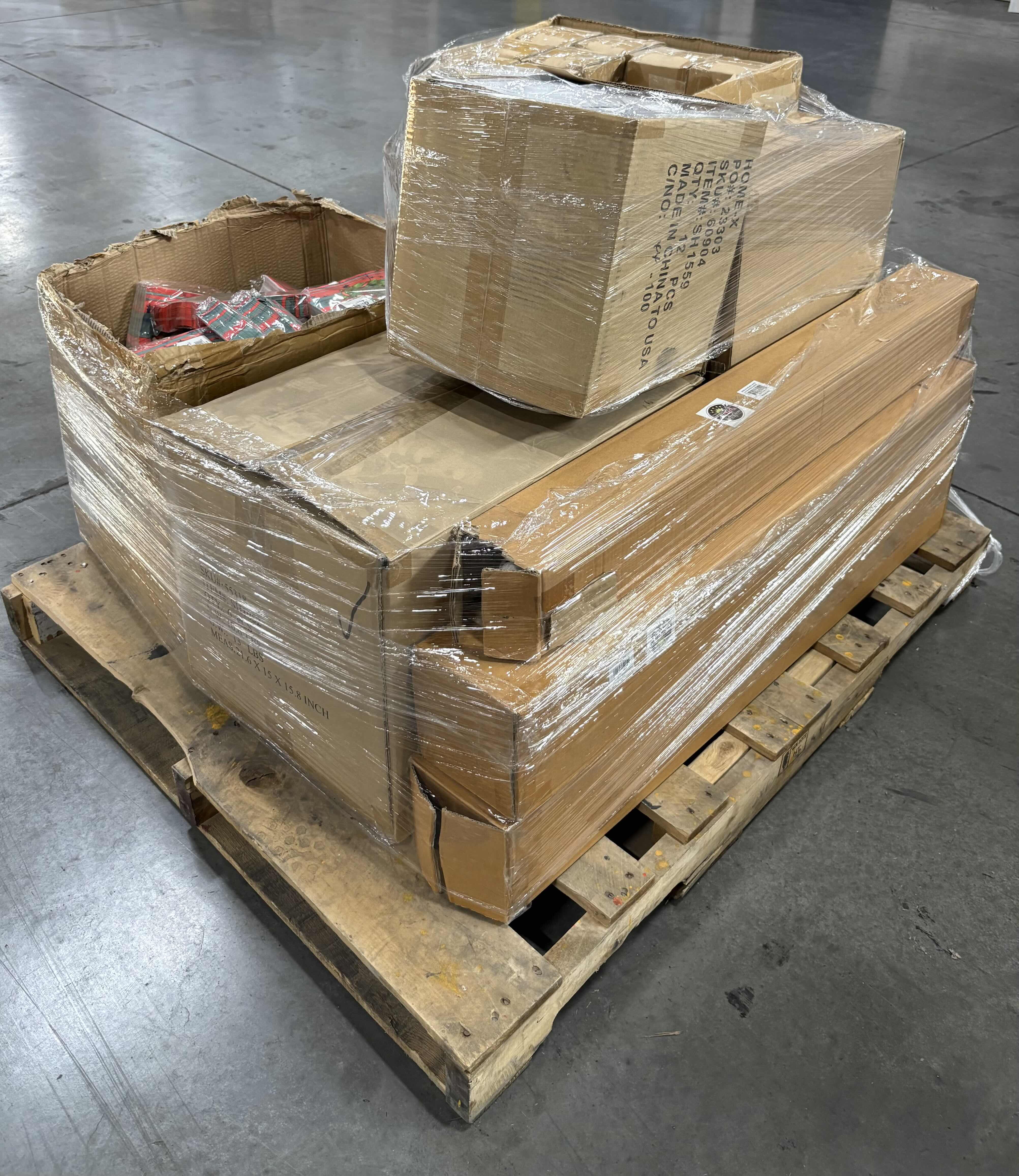 Photo 1 of PALLET OF PARTIAL CASES - VARIOUS HOME AND OUTDOOR ITEMS