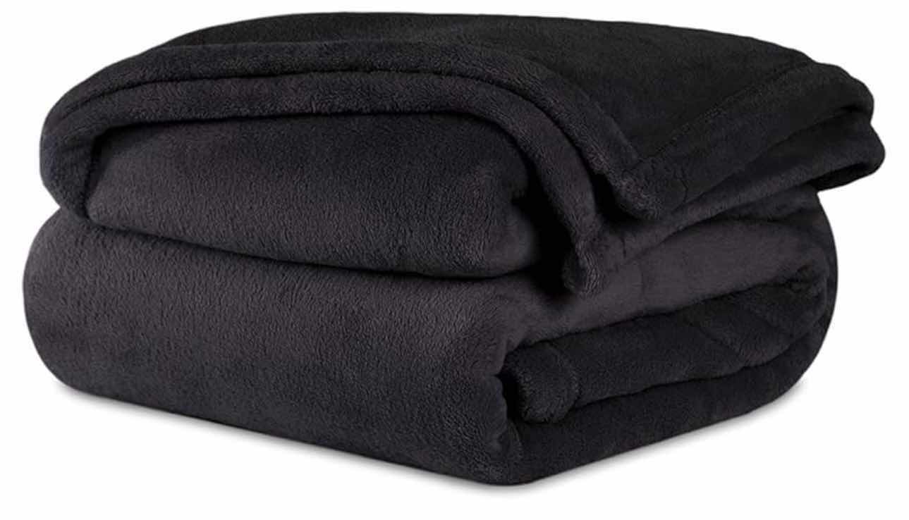 Photo 1 of BRAND NEW CASE OF BERKSHIRE BLANKET SERASOFT THROW, BLACK