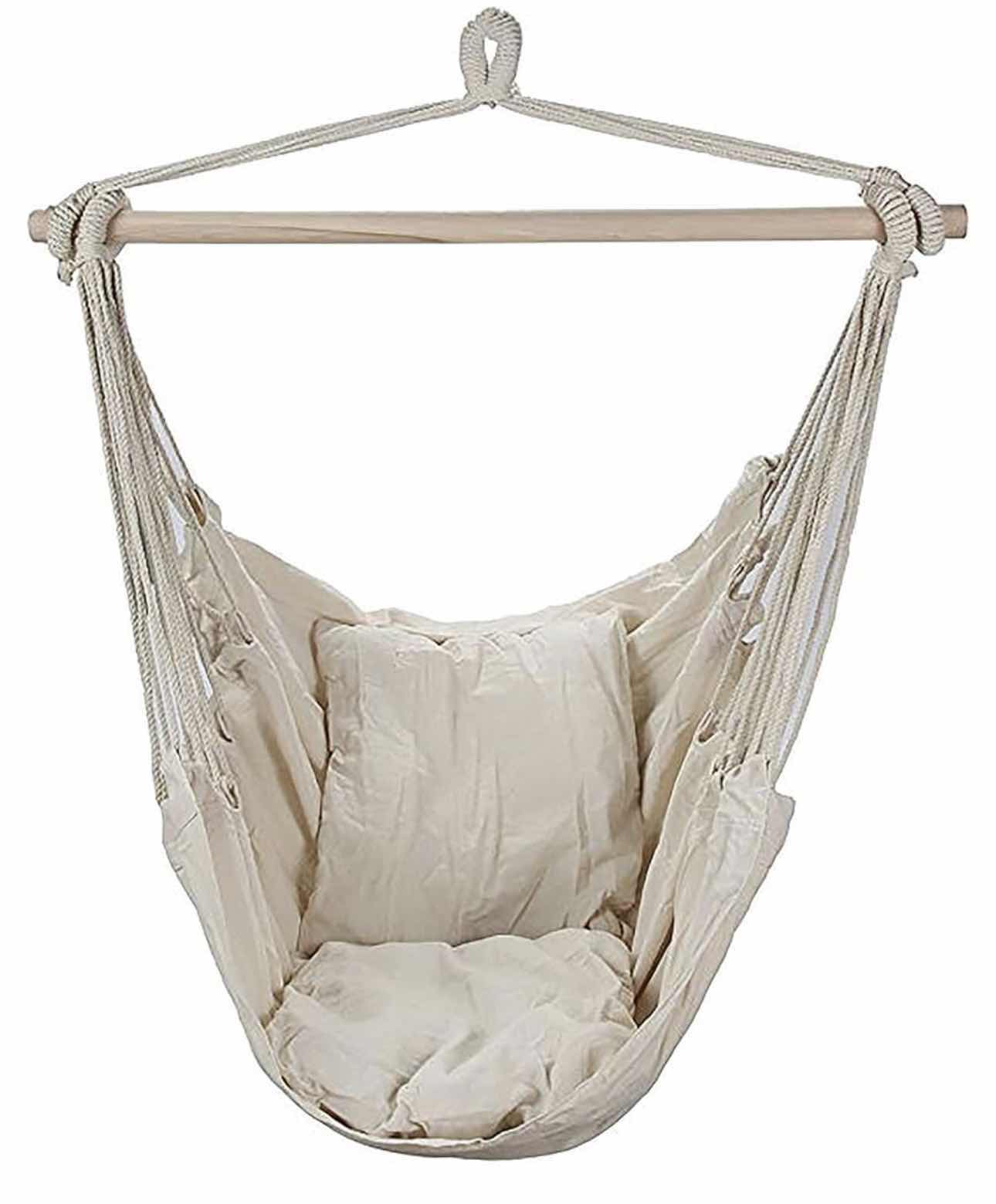 Photo 1 of BRAND NEW CASE OF ARAD HAMMOCK PATIO CHAIR, HANGING PORCH SWING WITH CUSHIONS