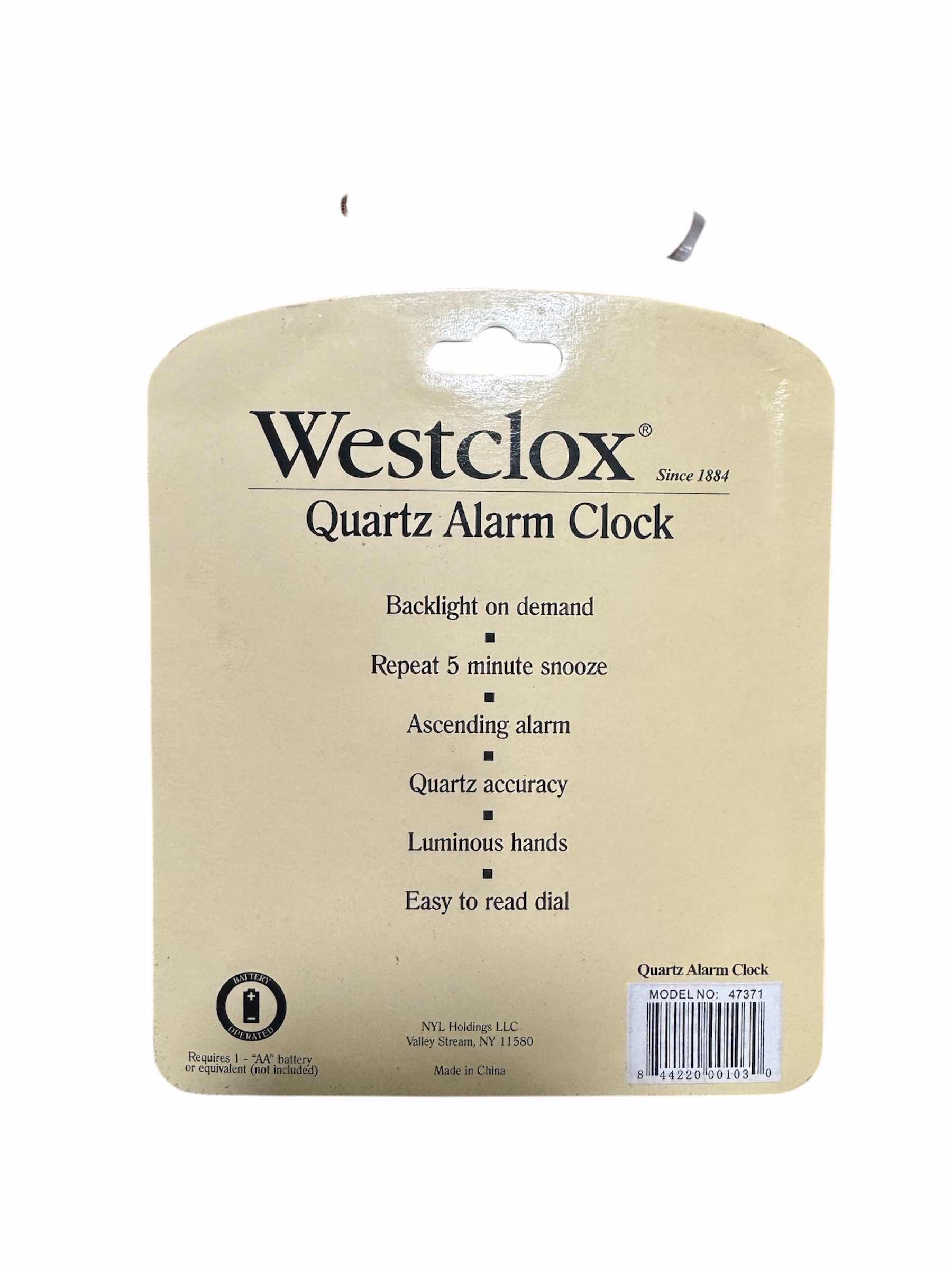 Photo 2 of BRAND NEW CASE OF WESTCLOX QUARTZ ANALOG CLOCK, WHITE