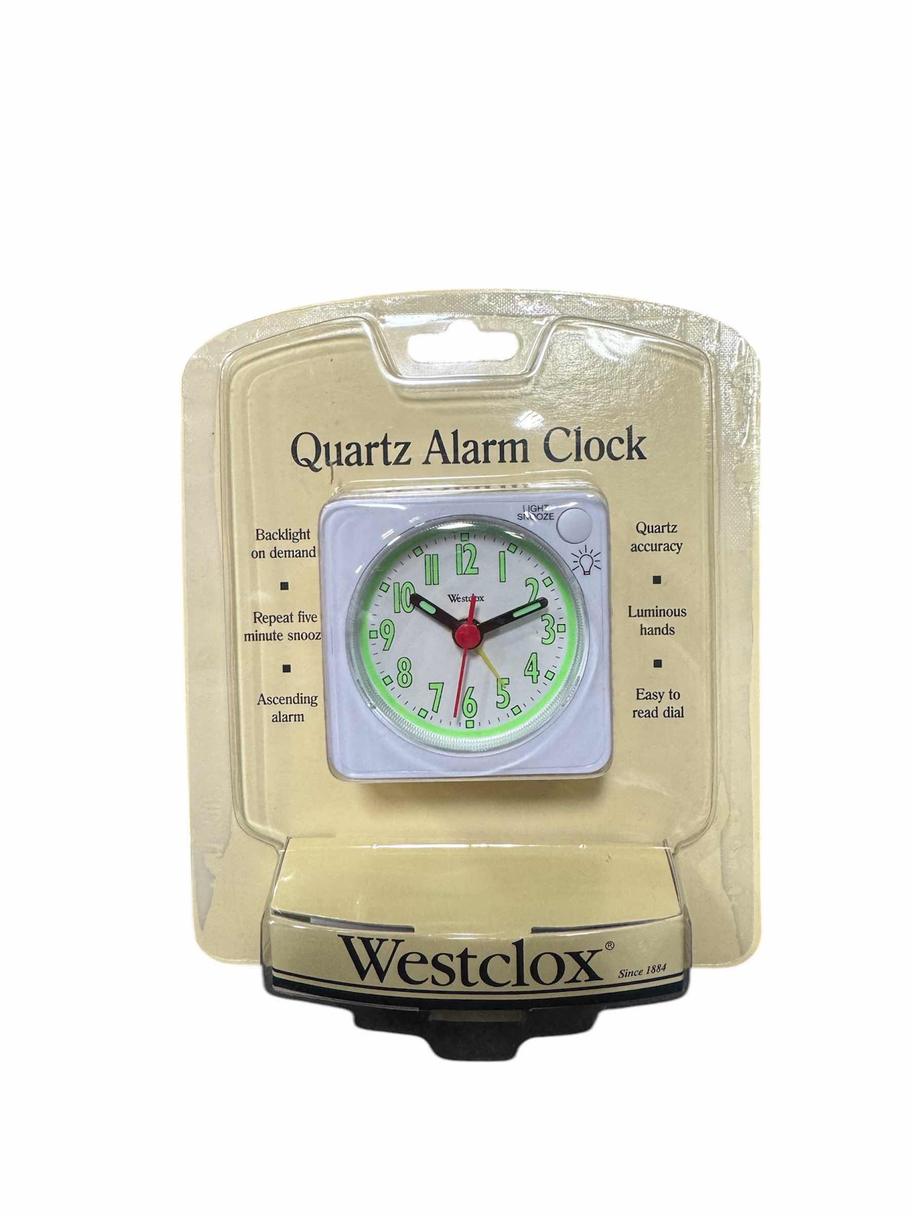 Photo 1 of BRAND NEW CASE OF WESTCLOX QUARTZ ANALOG CLOCK, WHITE