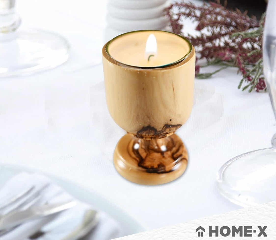 Photo 1 of BRAND NEW CASE OF HOME-X OLIVE WOOD TEA LIGHT HOLDER, HANDCRAFTED, CANDLE HOLDER WITH METAL, WOOD

3.5”H X 2"D