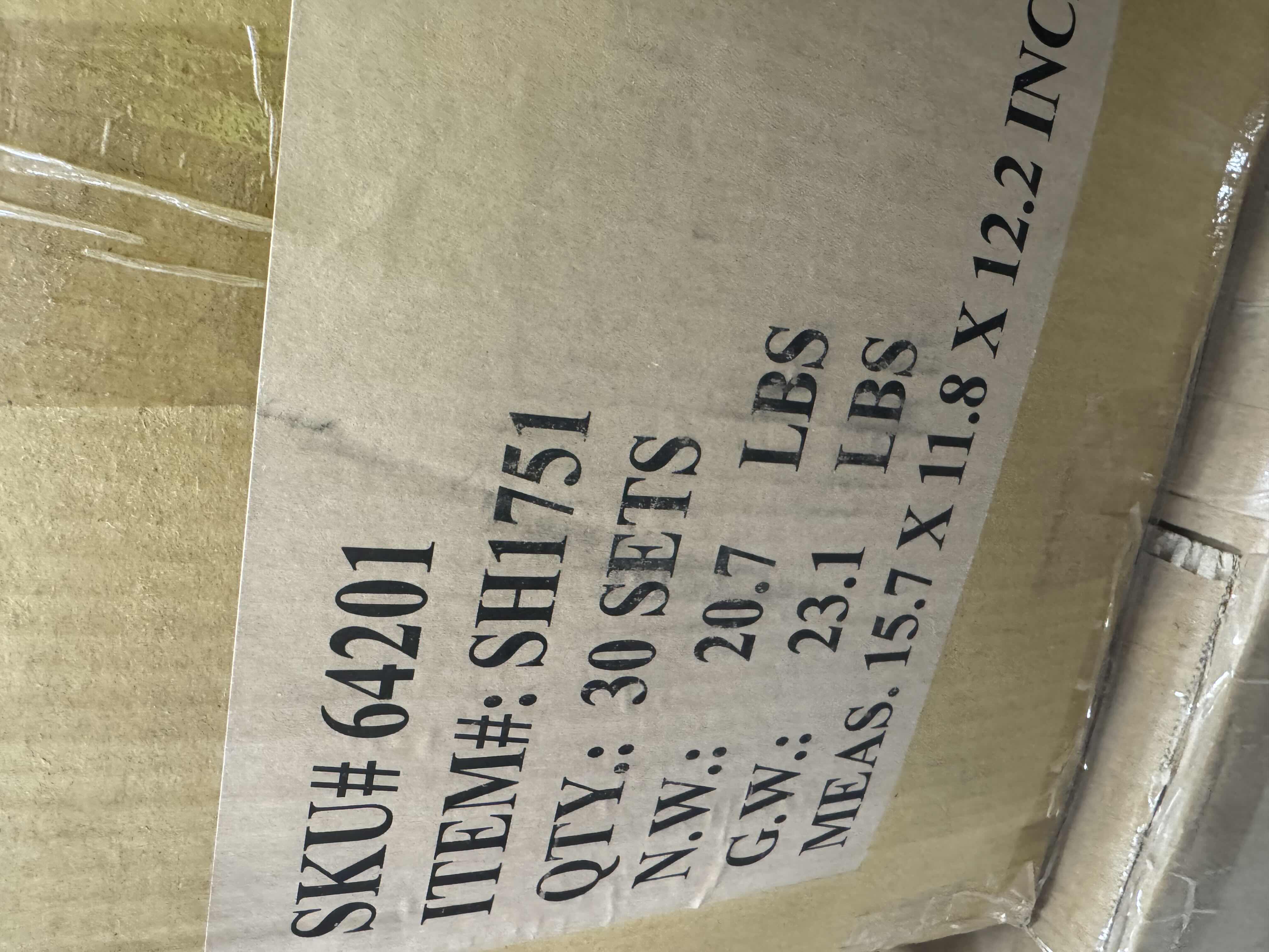 Photo 1 of BRAND NEW CASE OF 30 SETS OF HOME X ADJUSTABLE STRAP WRENCH SET, 2 PIECES WITH RUBBER BELTS, 500 mm and 600 mm