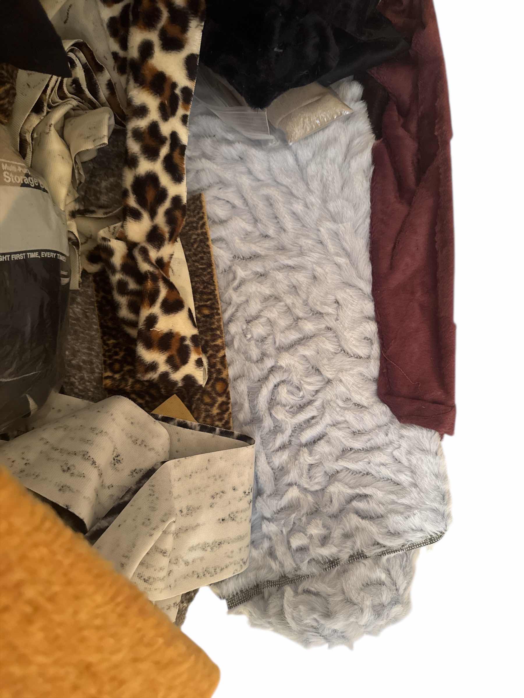 Photo 1 of 11 GALLON TOTE OF FABRIC REMNANTS