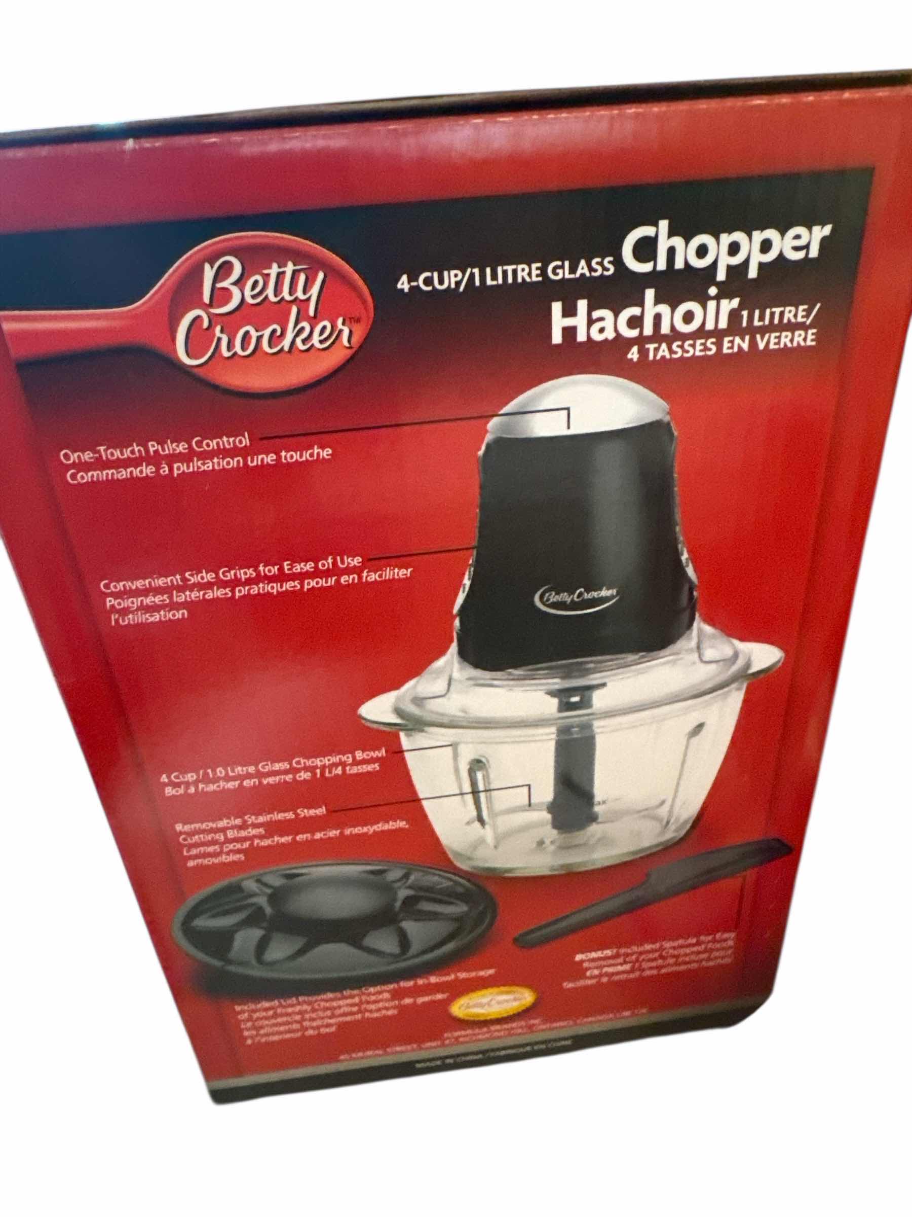 Photo 1 of BETTY CROCKER GLASS CHOPPER AND CALPHALON WOOD SPOON