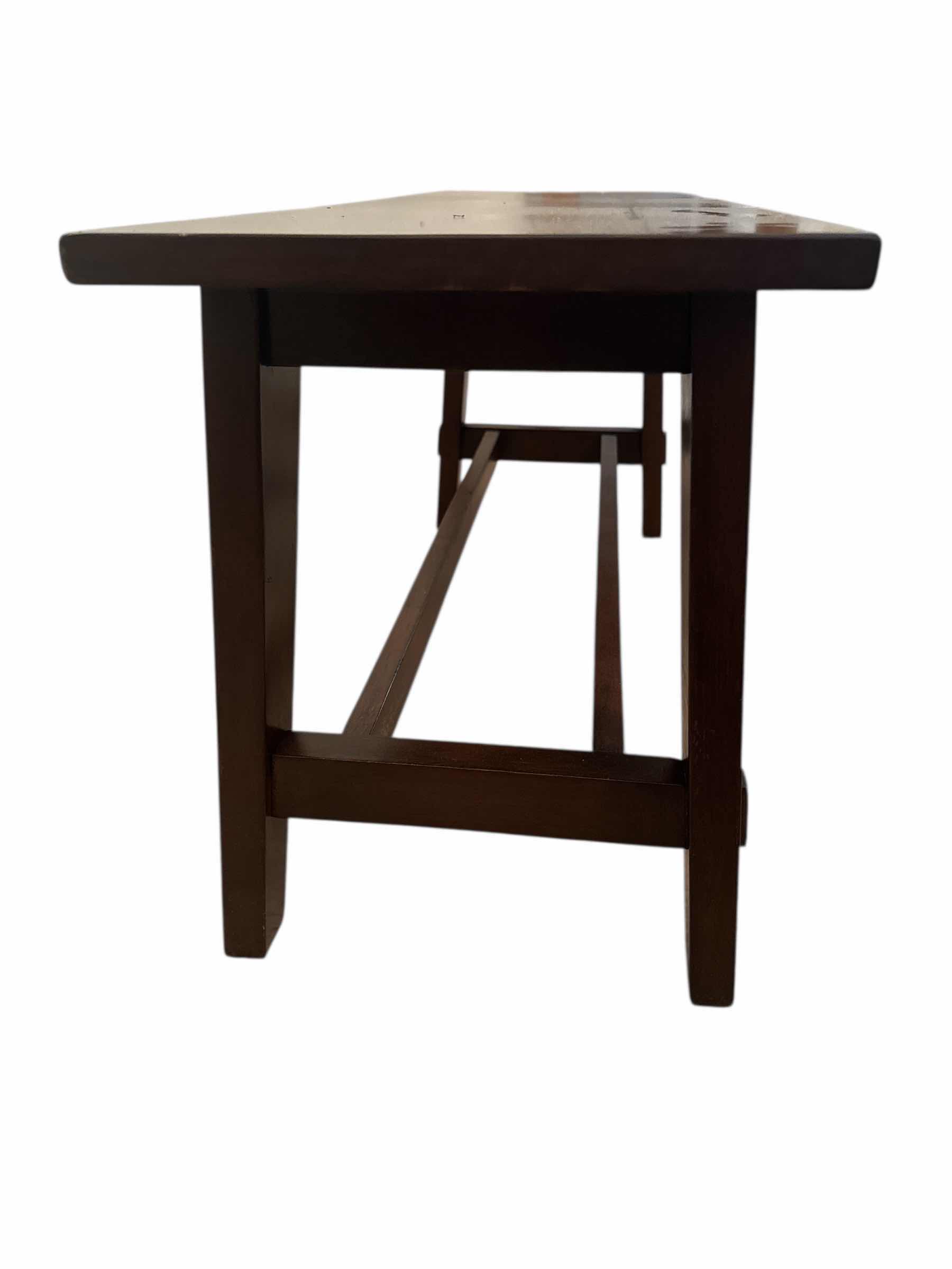 Photo 1 of 80
DARK WOOD BENCH
36“ x 12“ H 17 “