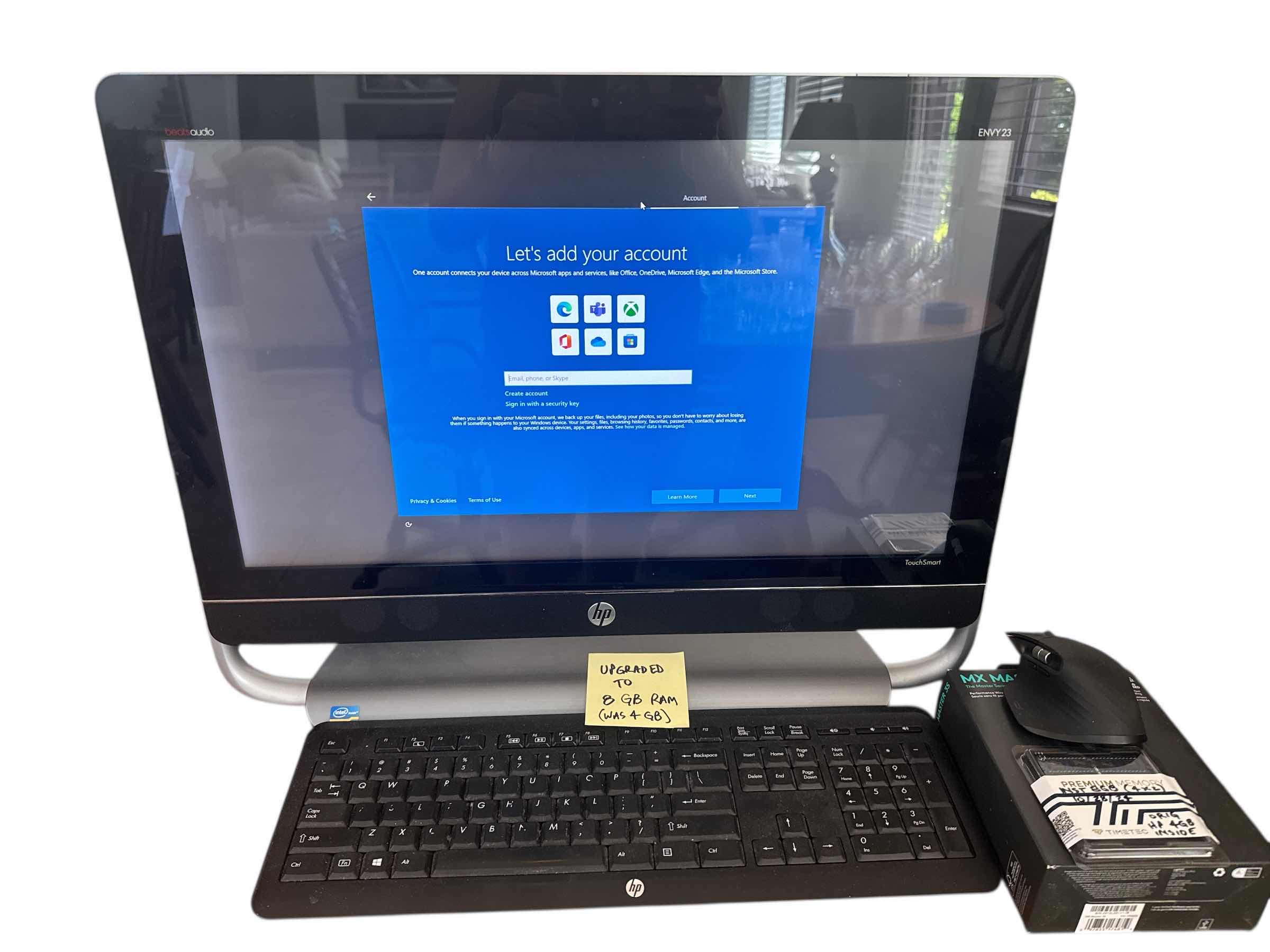 Photo 1 of HP ENVY23 TOUCHSMART: UPGRADED FROM 4 to 8GB RAM