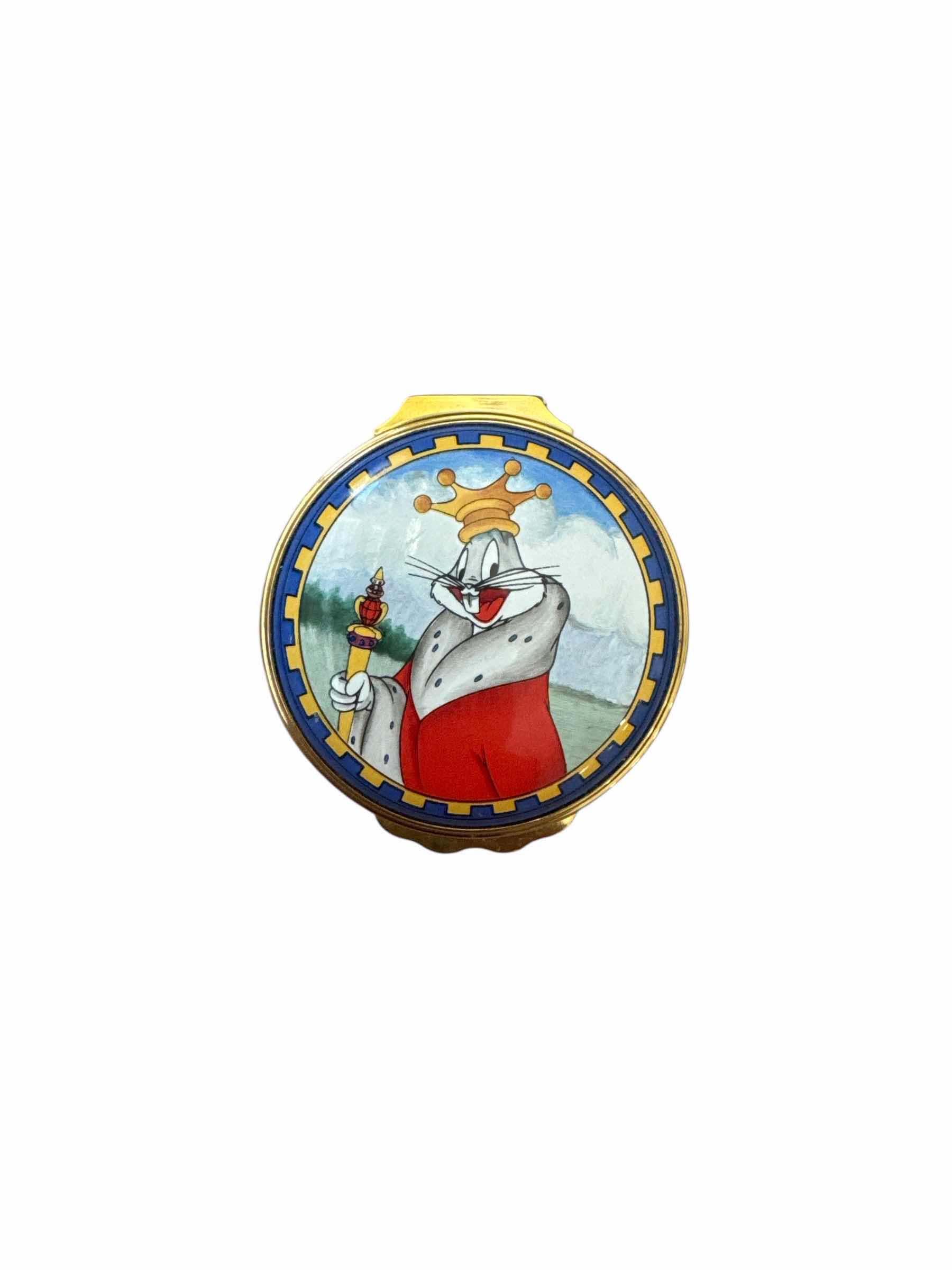 Photo 1 of 225
HALCYON DAYS ENAMEL CONNECTICUT RABBIT KING ARTHURS COURT BUGS BUNNY W.B.