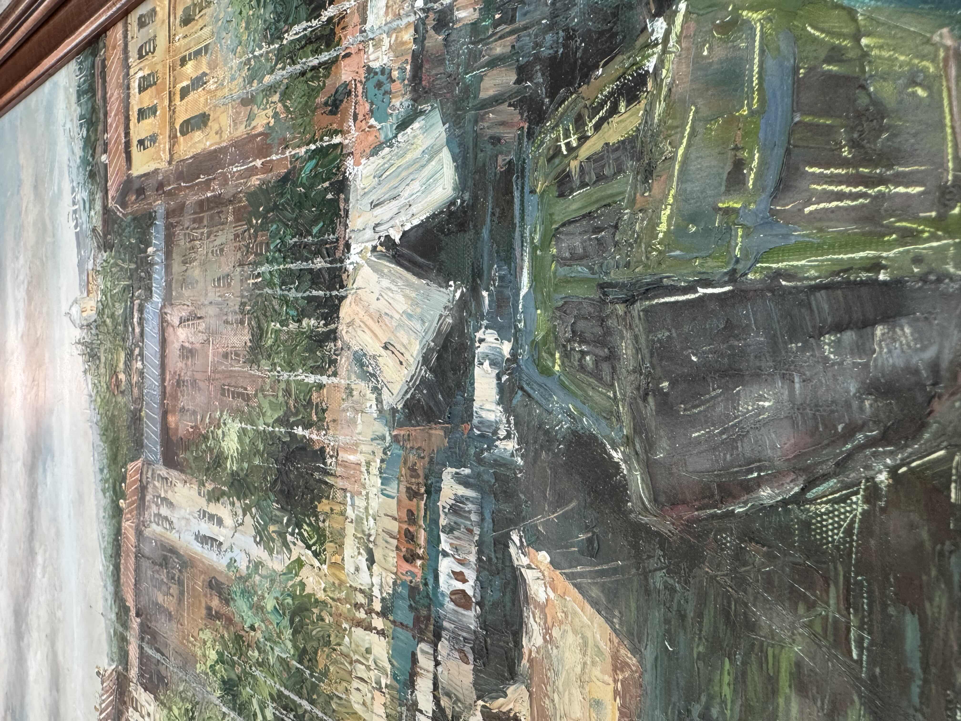 Photo 1 of 500
VINTAGE WOODEN FRAMED OIL PAINTING OF PORTOFINO BAY, ITALY.  CANVAS PAINTING, ARTWORK, HOME DECOR

30” X 42” X H1.5”