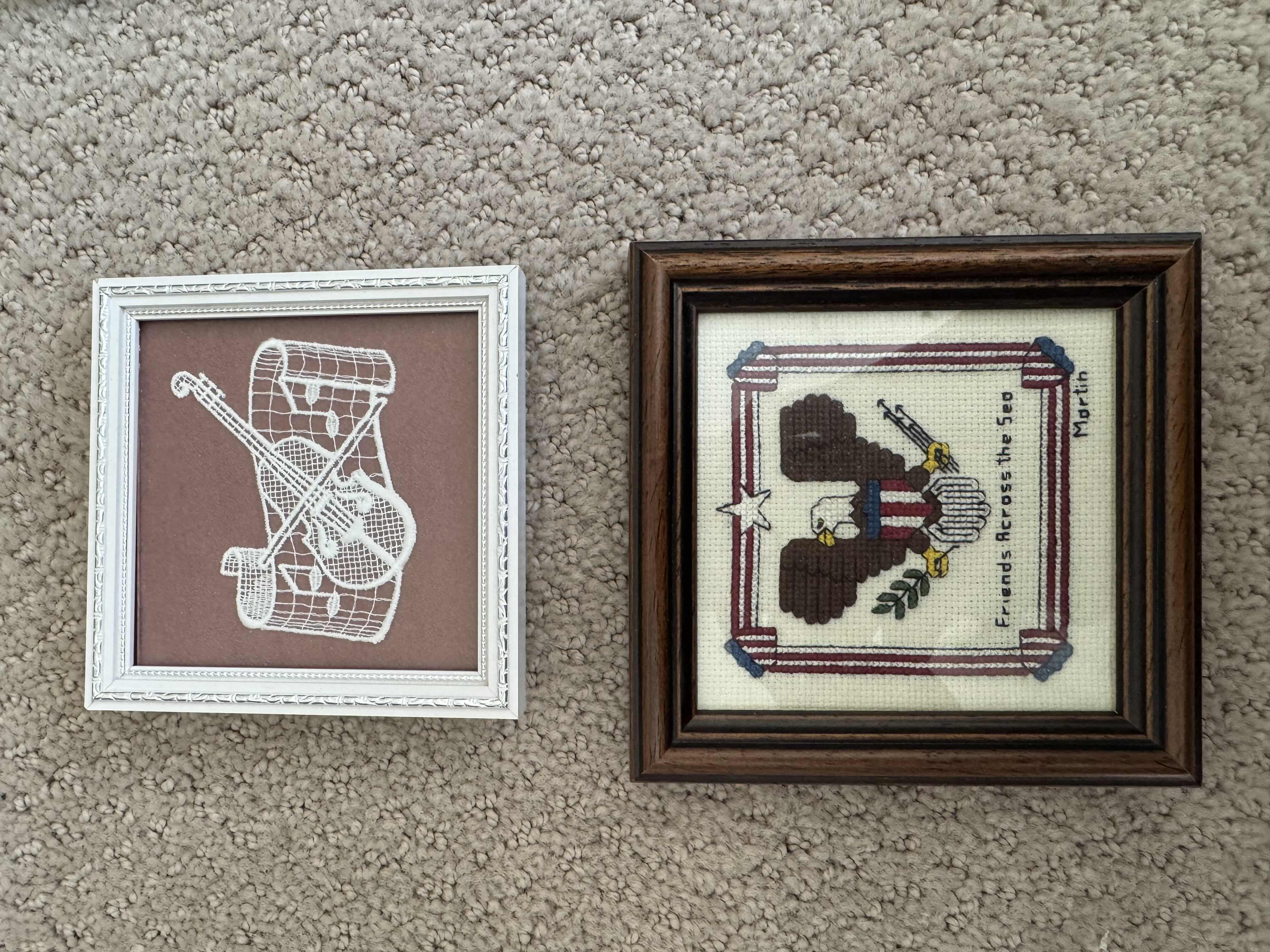 Photo 1 of 65
VINTAGE ASSORTED SMALL FRAMED ARTWORK, AND FRAME, HOME DECOR, 8 ITEMS

RAGGEDY ANN ARTWORK
8.75” X 5.25” X H1”