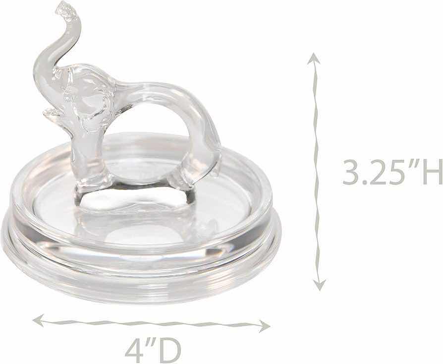 Photo 4 of NEW CASE ARAD CLEAR ACRYLIC ELEPHANT RING HOLDER DISH (BOX OF 48)