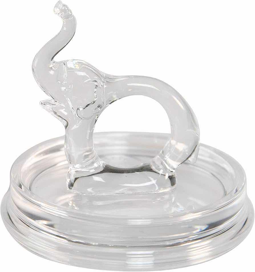 Photo 2 of NEW CASE ARAD CLEAR ACRYLIC ELEPHANT RING HOLDER DISH (BOX OF 48)